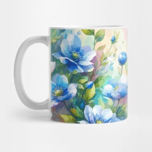 Blue Spring Flowers Mug